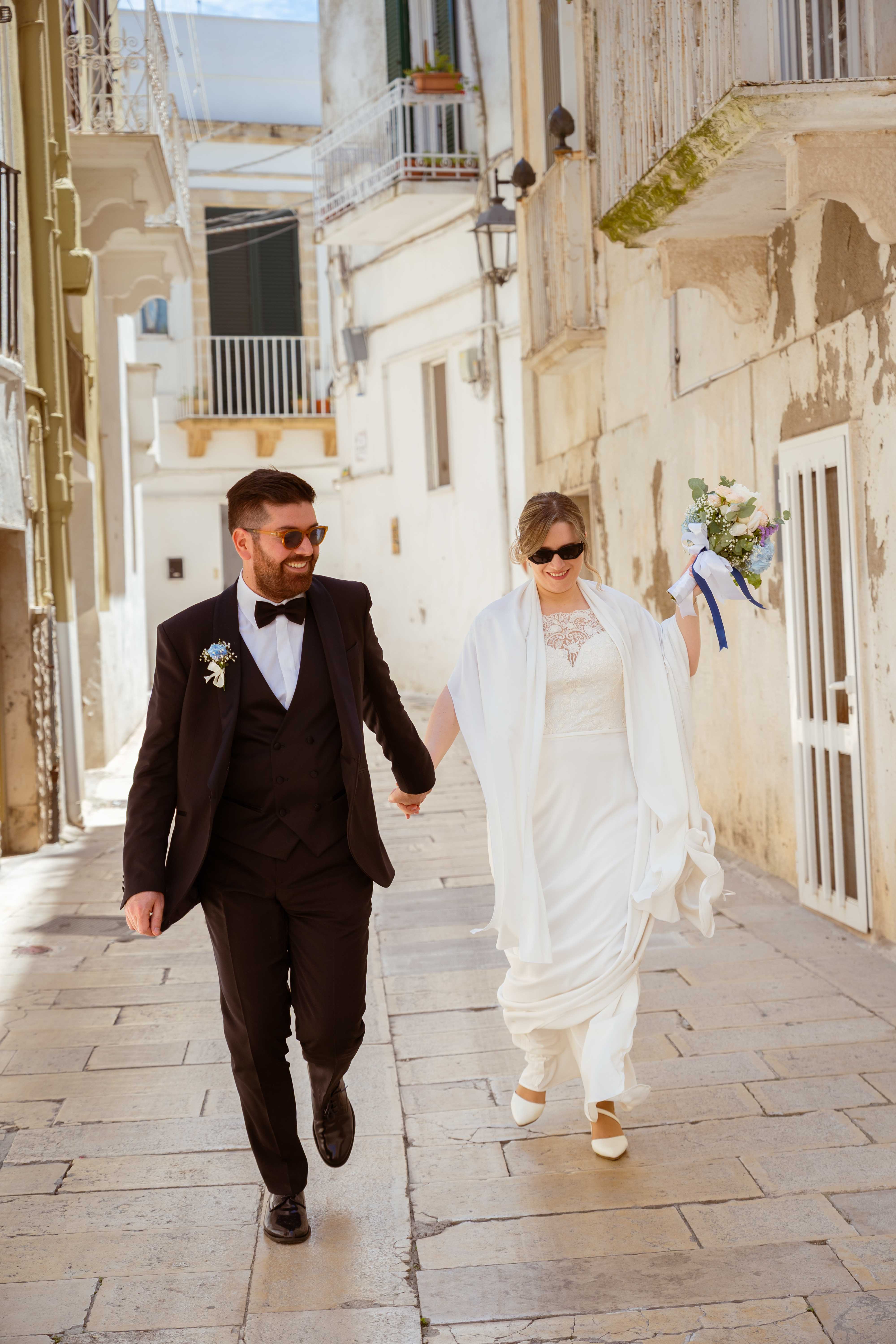 Destination wedding in Italy — golden hour portrait